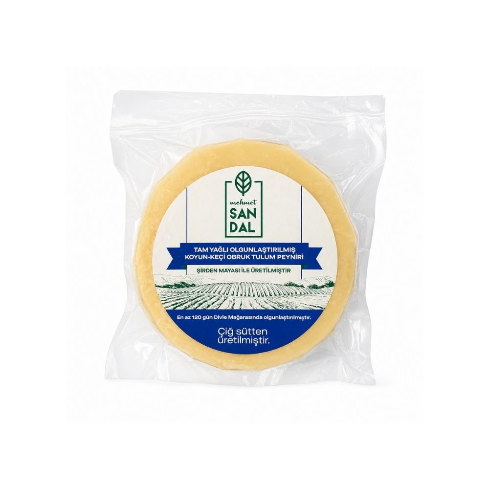 Tam Yağlı Olgunlaştırılmış Koyun - Keçi Obruk Tulum Peyniri 250 gr ürünü
